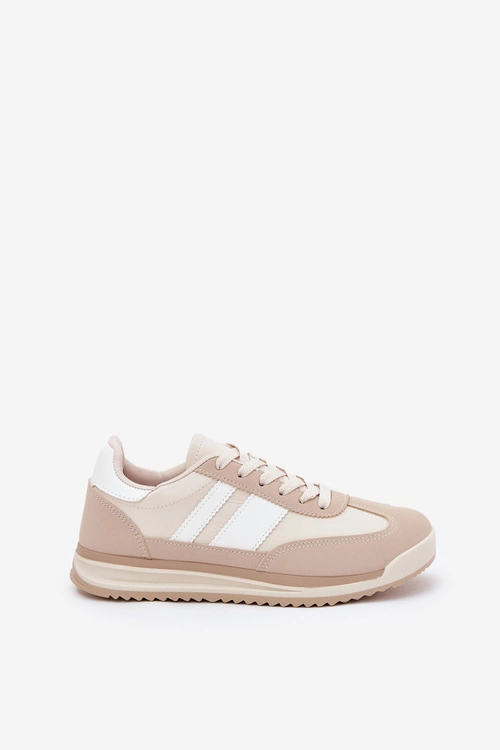 Buty Sportowe Sneakersy Damskie Panterka Beżowe Galabis