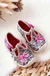 Buty Papcie Befado Sarenki Z Kokardką 110P437 Beżowe