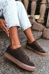 Sneakersy Damskie Big Star UU274243 Czekoladowe