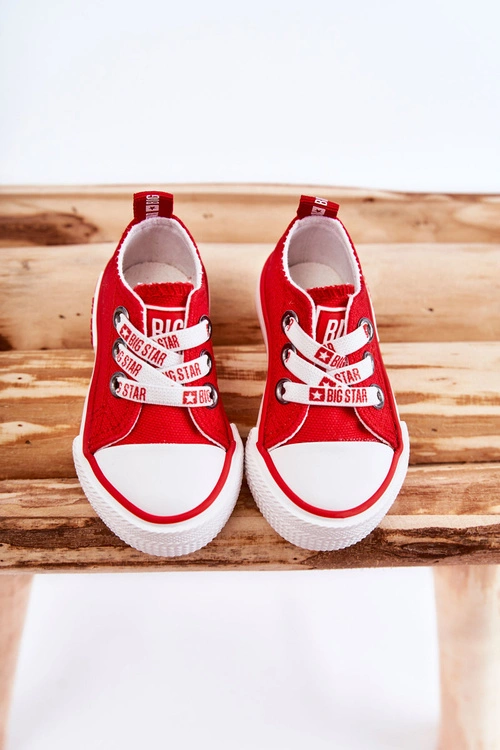 Dziecięce Materiałowe Trampki BIG STAR KK374051 Czerwone