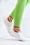 Damskie Niskie Tenisówki Cross Jeans JJ2R4053C Białe