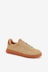 Zamszowe Sneakersy Damskie Big Star RR274849 HI-POLY SYSTEM Beżowe