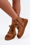 Ocieplane Botki Z Naturalnego Zamszu Artiker 59C1128 Camel
