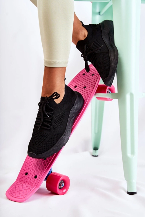 Damskie Buty Sportowe Wsuwane Czarne Livia