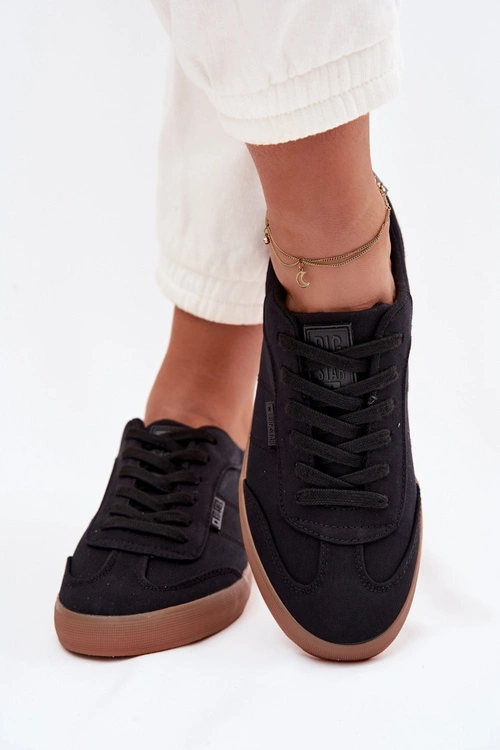 Sneakersy Damskie Materiałowe Big Star TT274356 Czarne
