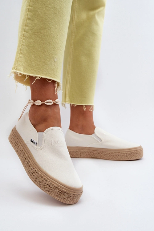 Damskie Trampki Slip-On Z Plecionką Lee Cooper LCW-24-44-2430