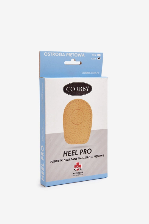 CORBBY HEEL PRO Skórzane Podpiętki na ostrogi piętowe
