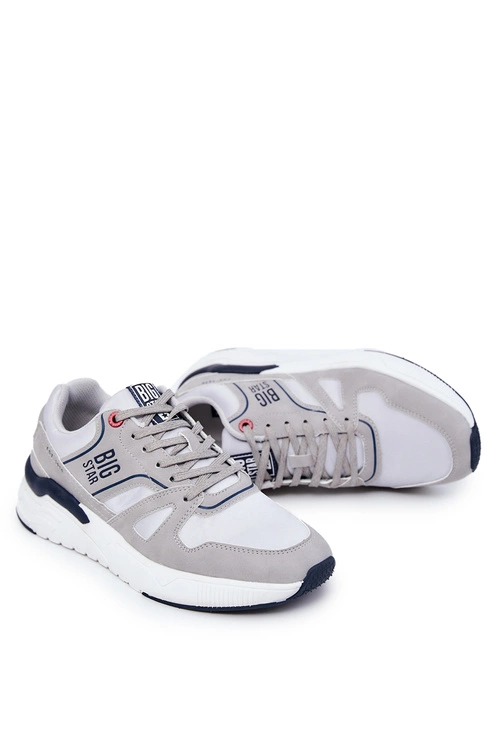 Męskie Sneakersy Big Star JJ174276 Szare