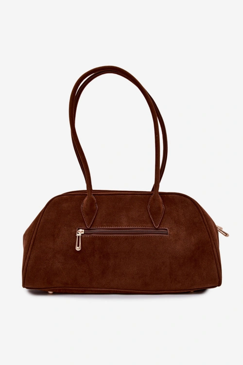 Flora&Co Torebka Z Brelokiem Zamszowa Camel Noelia
