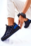 Skórzane Buty Sportowe Big Star II274459 Granatowe