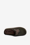 Kapcie Damskie Z Reniferem Inblu CS000049 Ciemnozielone