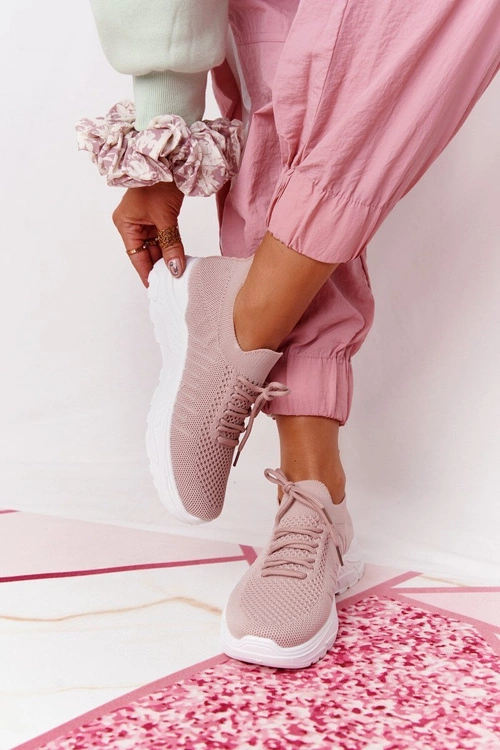 Damskie Sportowe Buty Sneakersy Różowe Ruler