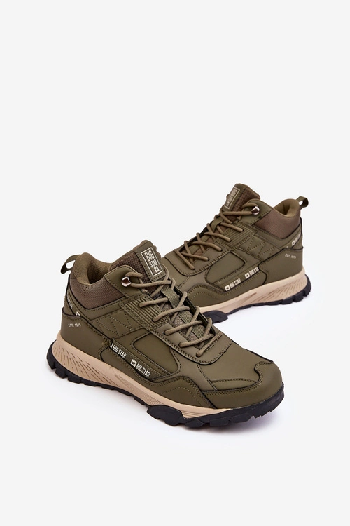 Buty Trekkingowe Ocieplane Zielone Big Star MM174163
