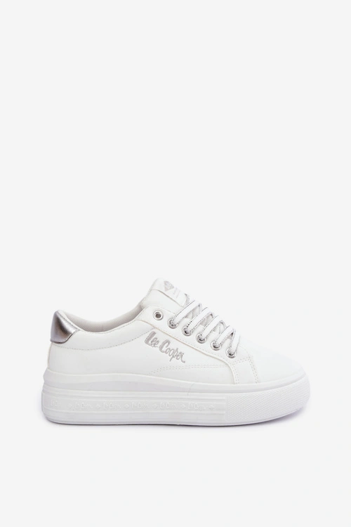Sneakersy Damskie Na Platformie Lee Cooper LCJ-26-44-4561 Białe