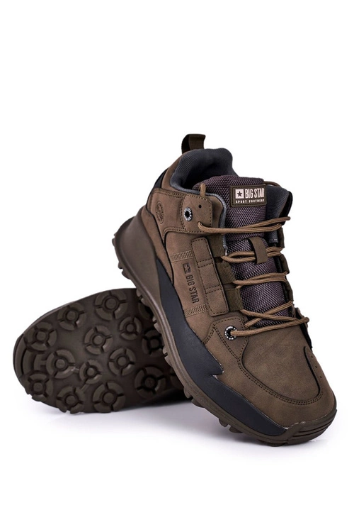 Sportowe Męskie Buty Big Star Khaki GG174414