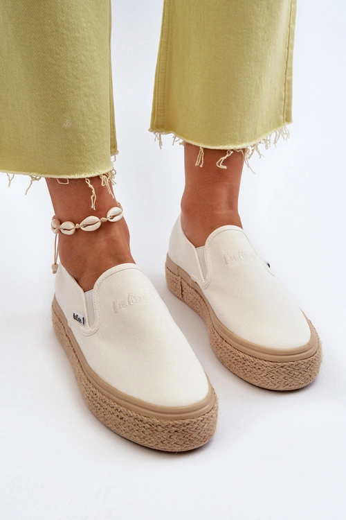 Damskie Trampki Slip-On Z Plecionką Lee Cooper LCW-24-44-2430