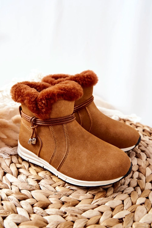 Dziecięce Botki Śniegowce Big Star BB374058BS Camel