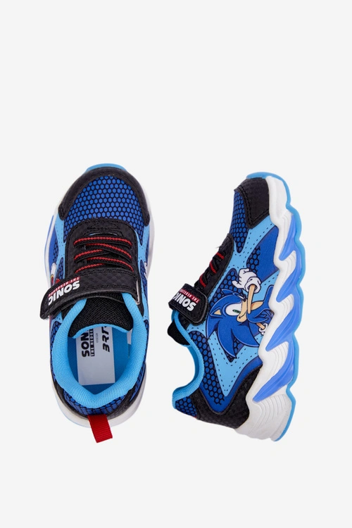 Sneakersy Dla Chłopca Sonic Ze Świecącą Podeszwą 8702946 Granatowe