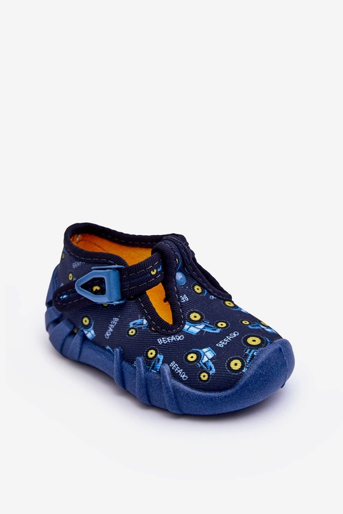 Buty Papcie Befado Chłopięce 110P477 Granatowe