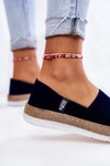 Damskie Tenisówki Slip On Big Star KK276009 Granatowe