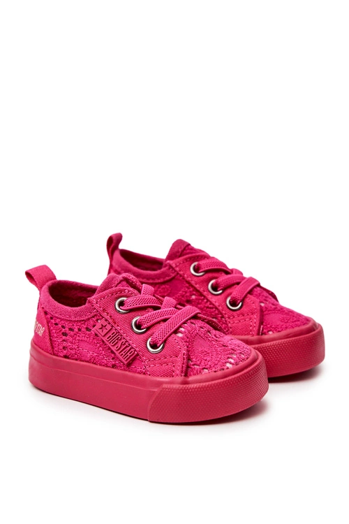 Trampki Ażurowe Big Star JJ374015 Różowe