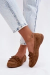 Mokasyny Damskie Z Naturalnego Zamszu Camel Vantae
