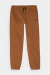 Chłopięce Spodnie Joggery Casual Gładkie 4F 4FJWMM00TTROM0812-82S Brązowe