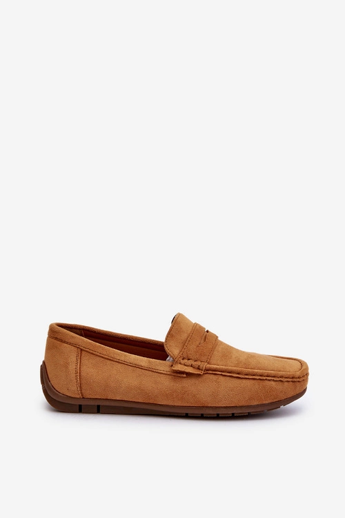 Męskie Zamszowe Mokasyny Camel Wesley