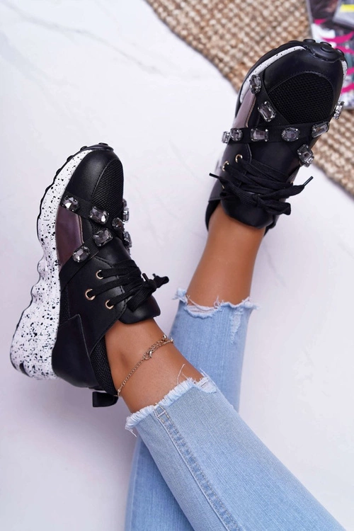 Sportowe Damskie Buty Lu Boo Czarne Frency