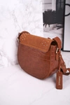 Torebka Damska Listonoszka MONNARI BAG4250-017 Brązowa Zamsz