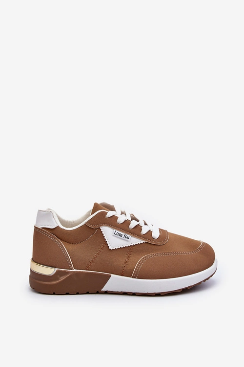 Buty Sportowe Sneakersy Damskie Brązowe Vovella