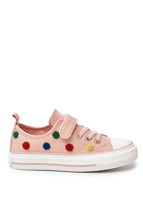 Dziecięce Trampki Na Rzep BIG STAR JJ374054 Różowe