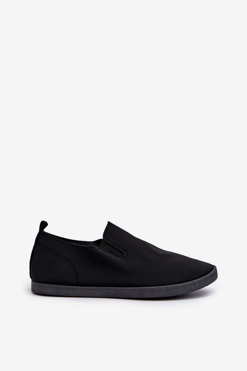 Damskie Tenisówki Trampki Slip-On Czarne Lovinia