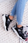 Sportowe Damskie Buty Gruba Podeszwa Czarne Remember