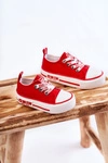 Dziecięce Materiałowe Trampki BIG STAR KK374071 Czerwone