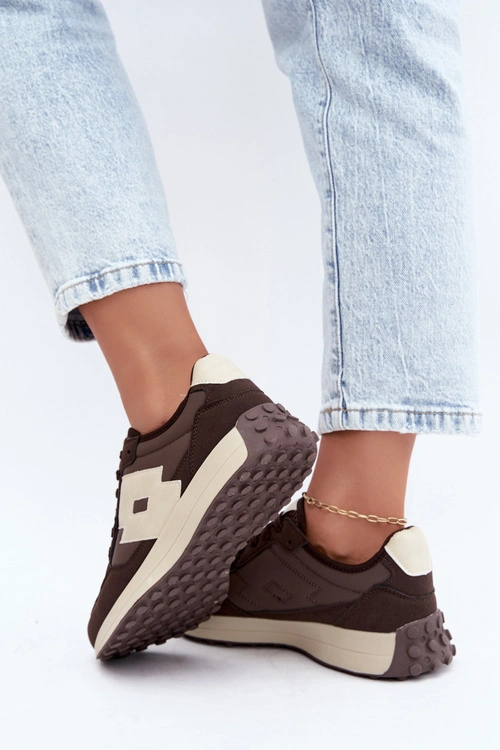 Sneakersy Damskie LOTTO 2401930U CALENTO Czekoladowe