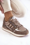 Damskie Modne Buty Sportowe Big Star KK274112 Ciemnoszare