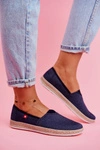 Espadryle Damskie Big Star Slip-on Granatowe FF276024