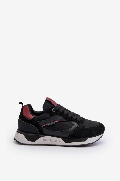 Sneakersy Męskie Memory Foam System Big Star NN174350 Czarne