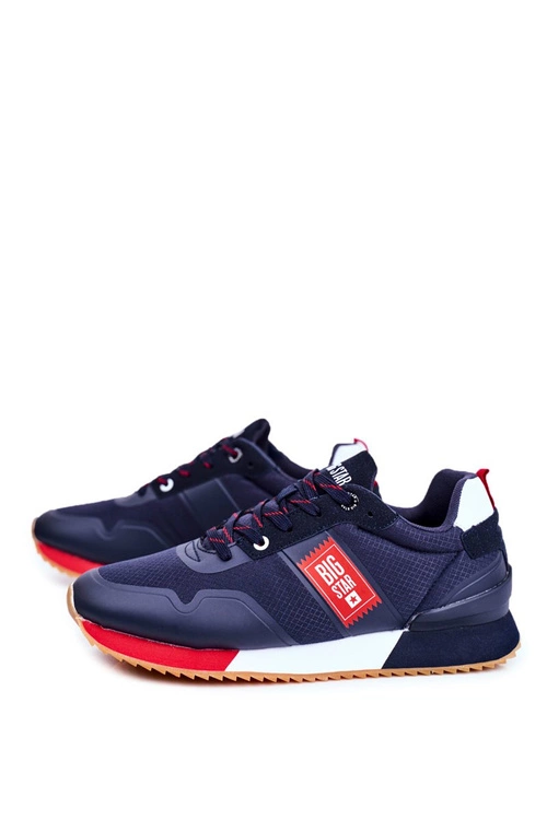 Sportowe Męskie Buty Big Star Granatowe GG174182