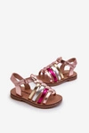 Sandałki Gladiatorki Dziecięce Zapinane Na Rzep Multikolor Radovia 