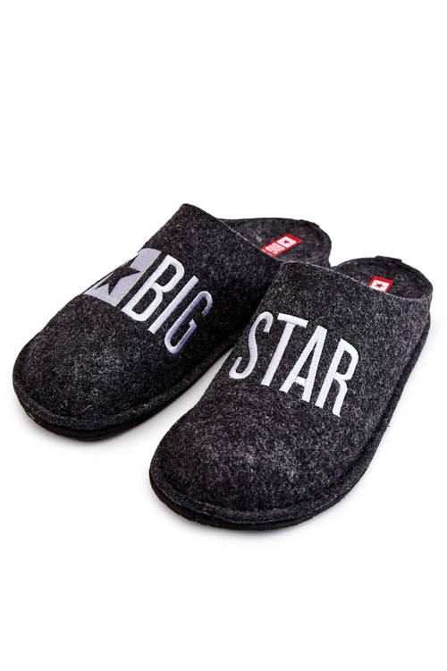 Klasyczne Męskie Papcie Big Star KK176003 Czarne