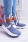 Sportowe Damskie Niebieskie Buty SportFreak
