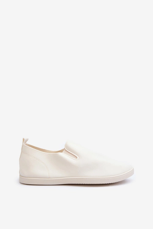 Damskie Tenisówki Trampki Slip-On Beżowe Lovinia