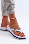 Klapki Japonki Damskie Na Koturnie Big Star NN274A726 Białe