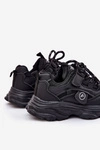 Sneakersy Dziecięce Na Platformie Czarne Hanomess