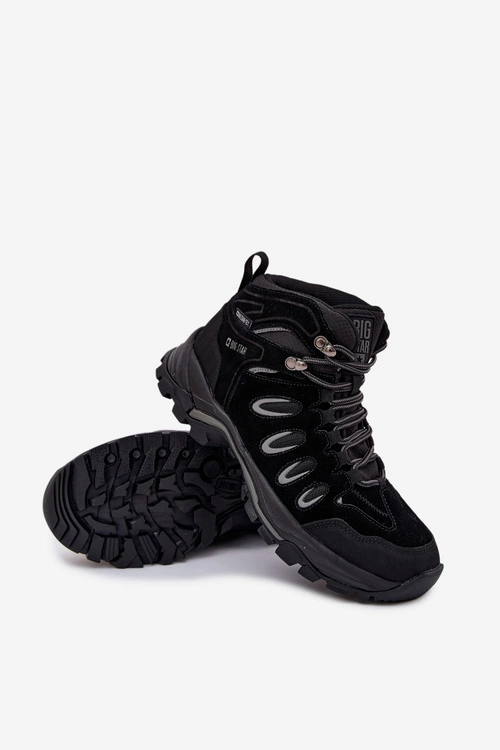 Skórzane Buty Trekkingowe Męskie Big Star OO17433 HI-POLY SYSTEM Czarne