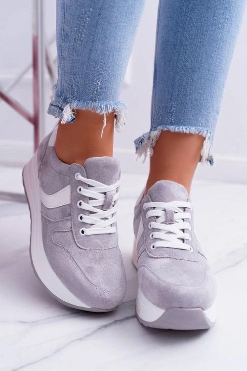Sportowe Damskie Szare Buty SportFreak