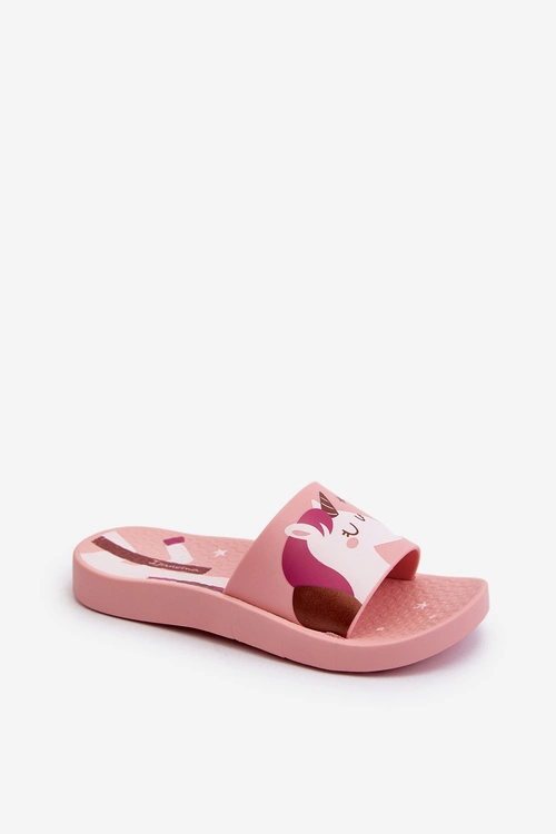 Klapki Dziewczęce Z Jednorożcem 83474 Ipanema Urban V Slide Kids Różowe