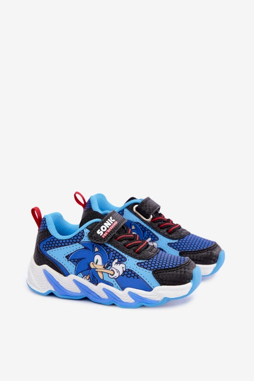 Sneakersy Dla Chłopca Sonic Ze Świecącą Podeszwą 8702946 Granatowe